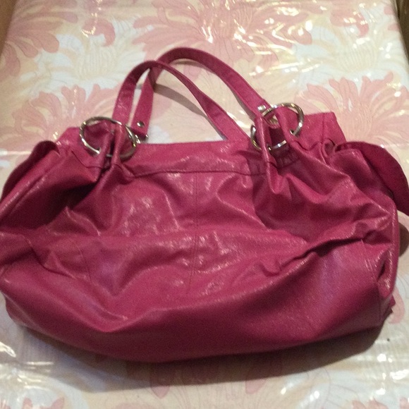 HOT PINK oversized hobo Handbag - Picture 3 of 5